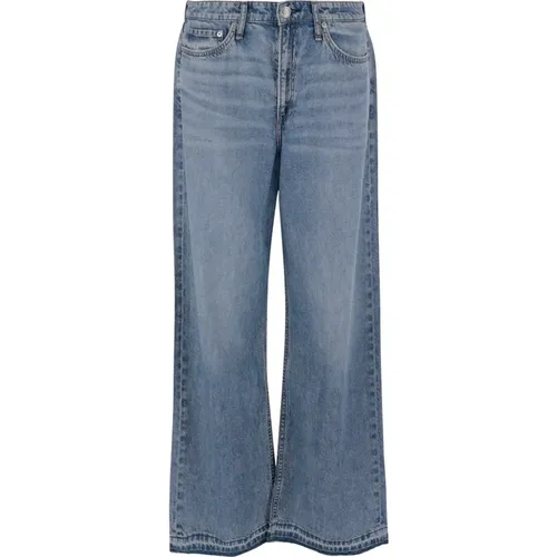 Wide Jeans, female, , Size: W29 Wide Leg Cotton Blend Jeans - Rag & Bone - Modalova