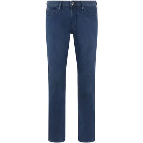 Pocket Leggero Stretch Slim-Fit Jeans , male, Sizes: W32, W36, W38, W30, W40, W42 - Emporio Armani - Modalova