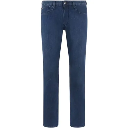 Pocket Leggero Stretch Slim-Fit Jeans , male, Sizes: W33, W32, W36, W38, W30, W40, W34, W42 - Emporio Armani - Modalova