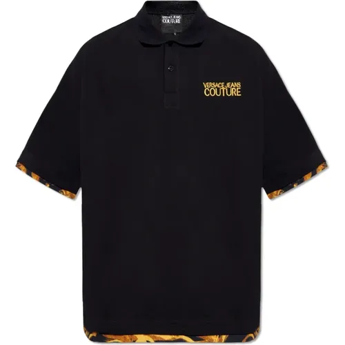 Poloshirt mit Logo , Herren, Größe: S - Versace Jeans Couture - Modalova