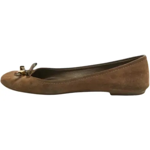 Pre-owned Flats, female, , Size: 8 US Pre-owned Suede flats - Louis Vuitton Vintage - Modalova