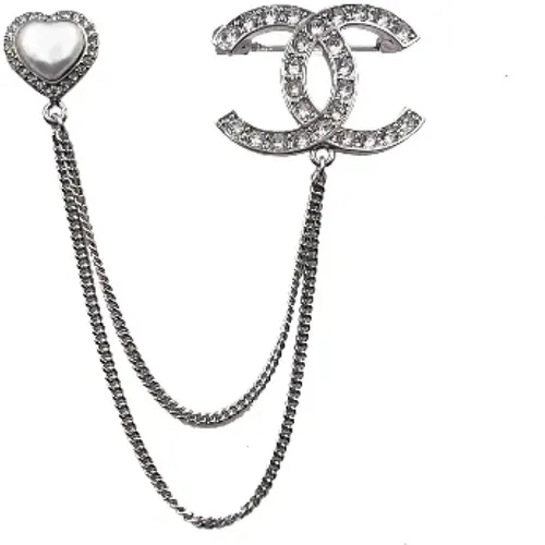 Pre-owned Silver brooches , female, Sizes: ONE SIZE - Chanel Vintage - Modalova