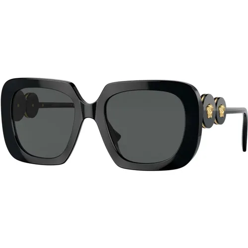 Grey Sunglasses , female, Sizes: 54 MM - Versace - Modalova