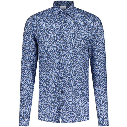 Floral Cotton Shirt , male, Sizes: S, M, 2XL, L, 4XL, XL, 3XL - Stenströms - Modalova
