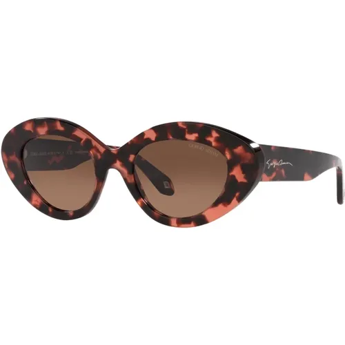 Pink Havana Sonnenbrillen AR 8194 , Damen, Größe: 50 MM - Giorgio Armani - Modalova