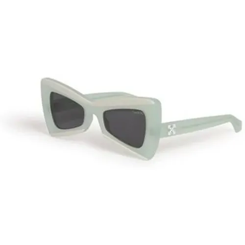 Stilvolle Damen Sonnenbrille , Damen, Größe: 53 MM - Off White - Modalova
