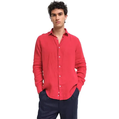 Linen Capri Shirt , male, Sizes: S, XL, L, M, 2XL - Peninsula - Modalova