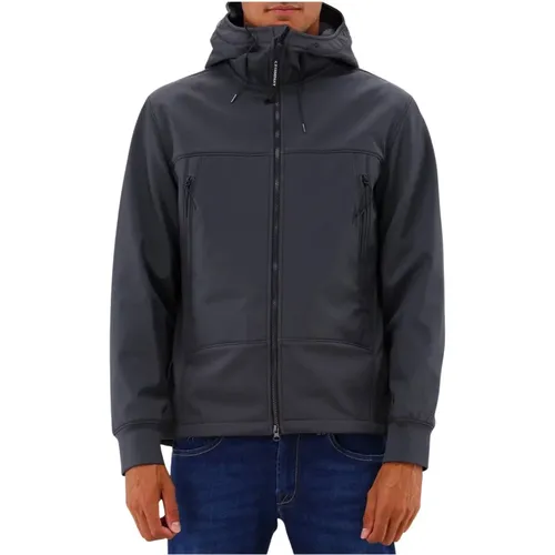 Blaue Klassische Goggle Softshell Jacke , Herren, Größe: 3XL - C.P. Company - Modalova