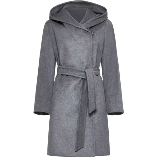 Newmang Wool Coat with Hood , female, Sizes: XS, S, 3XS, 4XS, 2XS - Max Mara Studio - Modalova