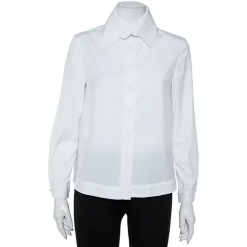 Pre-owned Shirts & Blouses, female, , Size: M Pre-owned Cotton tops - Armani Pre-owned - Modalova