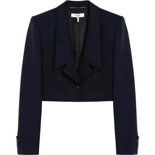 Blazers, female, , Size: XS Single-Breasted Jacket - Chloé - Modalova