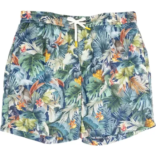 Tropical Floral Swim Shorts , male, Sizes: XL, L - Hartford - Modalova