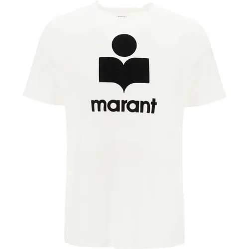 Karman Logo Leinen T-Shirt , Herren, Größe: M - Isabel marant - Modalova