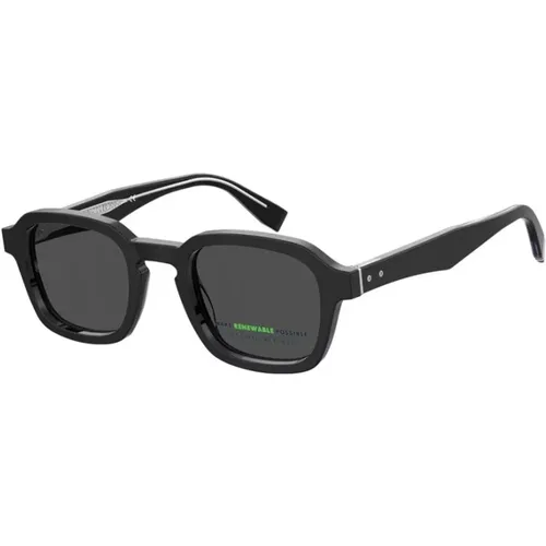 Grey Sunglasses Stylish Fashion Eyewear , male, Sizes: 49 MM - Tommy Hilfiger - Modalova