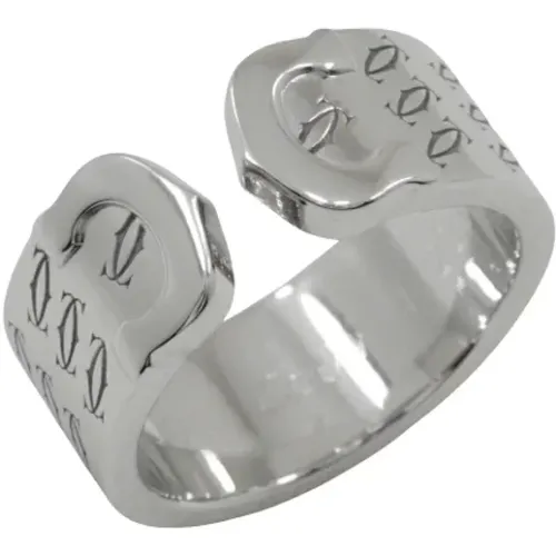 Pre-owned Jewellery, female, , Size: ONE SIZE Pre-owned White Gold rings - Cartier Vintage - Modalova