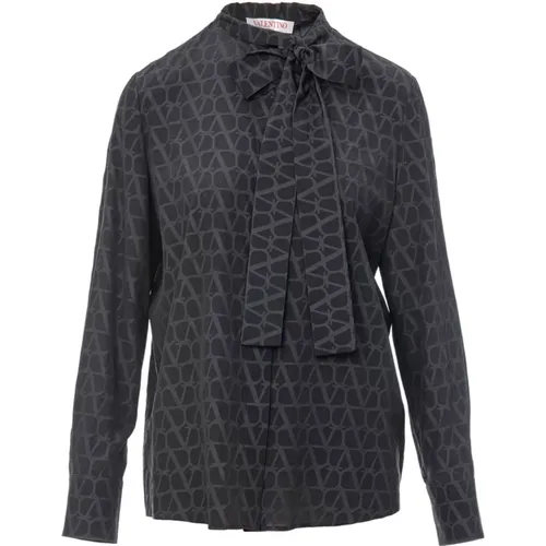 Blouses, female, , Size: M Elegant Blouse with Unique Design - Valentino Garavani - Modalova