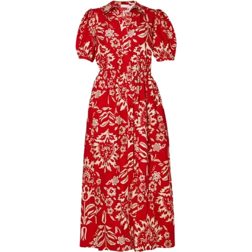 Red Oriental Dream Dress , female, Sizes: M, S, XS - Liu Jo - Modalova