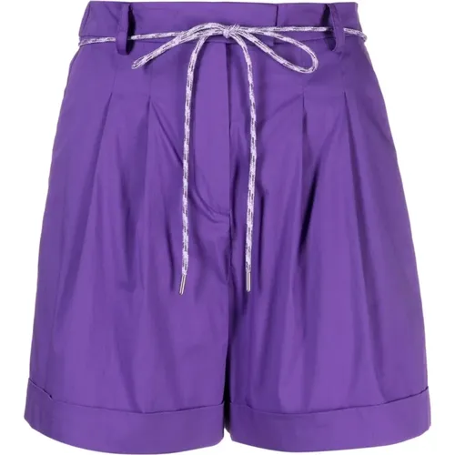 Short Shorts, female, , Size: M Violet Short Shorts for Women - PATRIZIA PEPE - Modalova