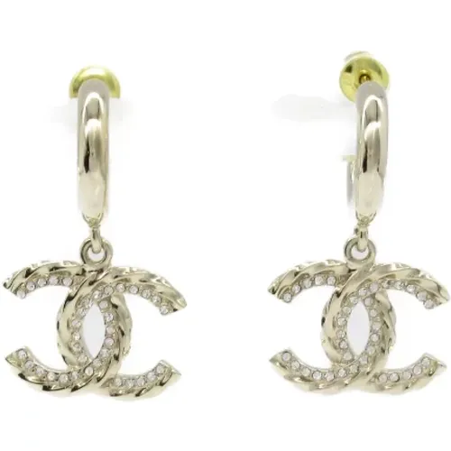 Pre-owned Jewellery, female, , Size: ONE SIZE Pre-owned Metal earrings - Chanel Vintage - Modalova