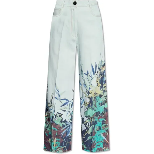 Jeans mit Blumenmuster , Damen, Größe: S - Forte Forte - Modalova