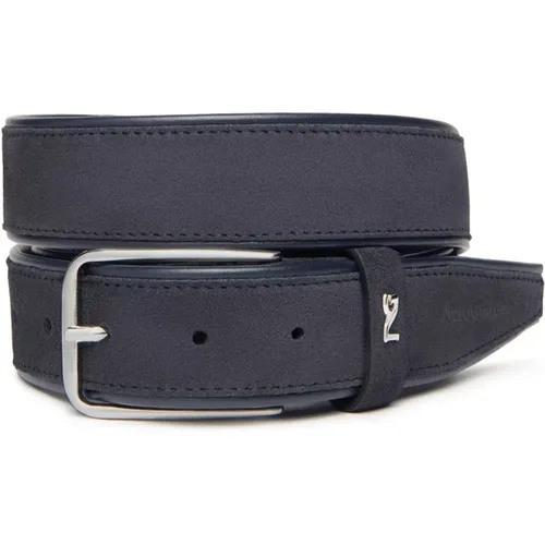 Belts, male, , Size: 110 CM Mens Leather Belt - Nerogiardini - Modalova