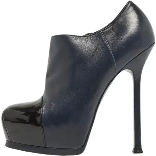 Pre-owned Leather boots , female, Sizes: 3 UK - Yves Saint Laurent Vintage - Modalova