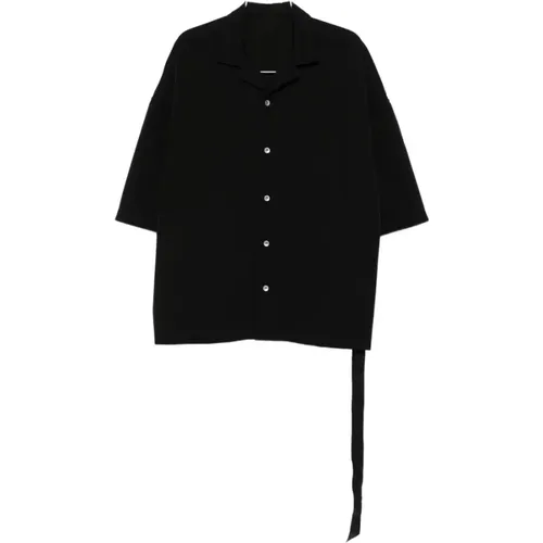 Short Sleeve Shirts, male, , Size: S Button-Up Three-Quarter Sleeve Shirt - Rick Owens - Modalova