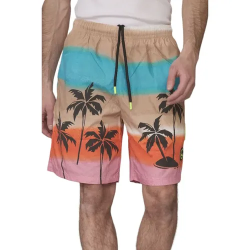 Tropische Palms Shorts , Herren, Größe: L - Barrow - Modalova