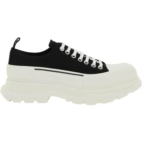 Canvas Lace-Up Sneakers , Damen, Größe: 39 EU - alexander mcqueen - Modalova