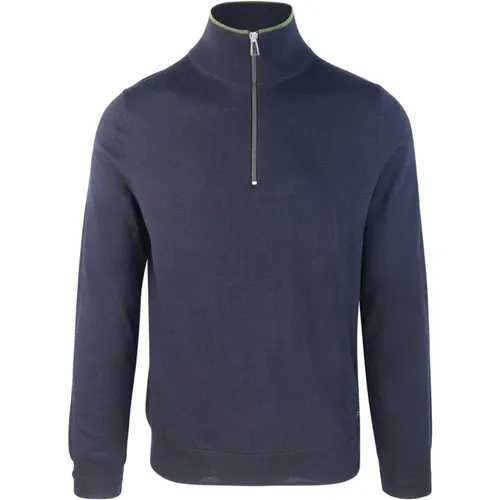 Blauer Merino Rollkragenpullover , Herren, Größe: L - PS By Paul Smith - Modalova