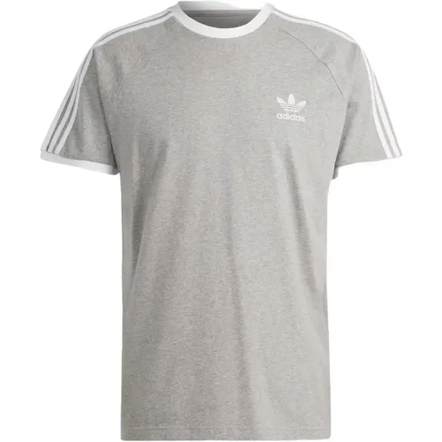 Streifen T-Shirt , Herren, Größe: M - Adidas - Modalova