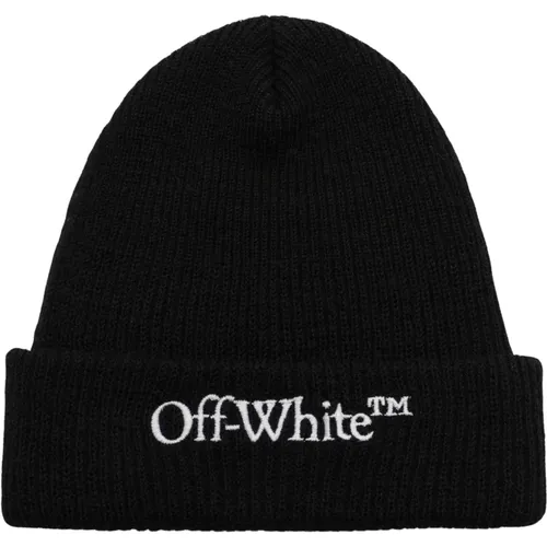 Elegant Beanie Hat , male, Sizes: ONE SIZE - Off White - Modalova