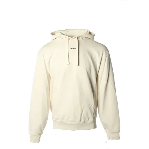 Hoodies, male, , Size: L Ivory Sweater Dapo 50486478 10231445 - Hugo Boss - Modalova