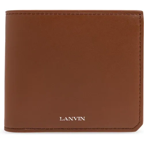 Wallets & Cardholders, male, , Size: ONE SIZE Leather Wallet - Lanvin - Modalova