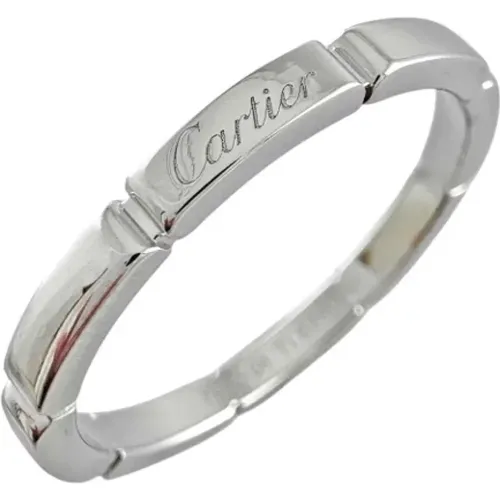 Pre-owned Jewellery, female, , Size: ONE SIZE Pre-owned White Gold rings - Cartier Vintage - Modalova