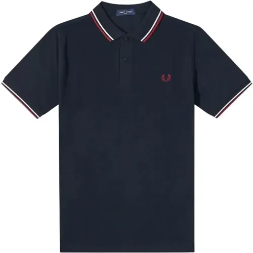 Polo Shirts, male, , Size: 2XL Slim Fit Twin Tipped Polo - Fred Perry - Modalova