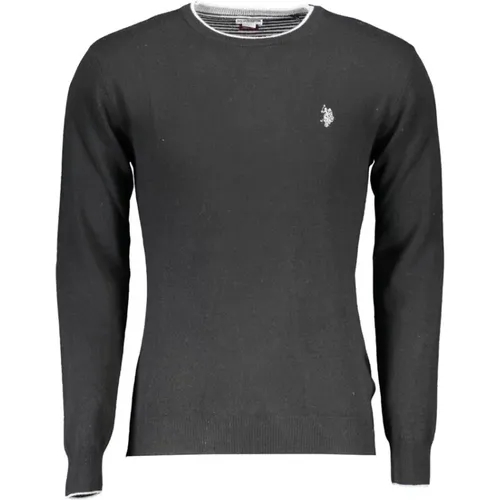 Luxuriöser Crew Neck Pullover Schwarz - U.S. Polo Assn. - Modalova