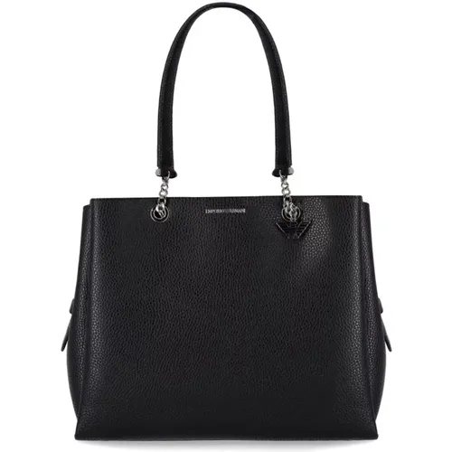 Shopping BAG With Charm , female, Sizes: ONE SIZE - Emporio Armani - Modalova