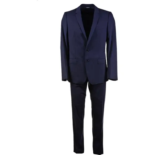 Single Breasted Suits, male, , Size: XL Martini Collection Men's Suit - Dolce & Gabbana - Modalova