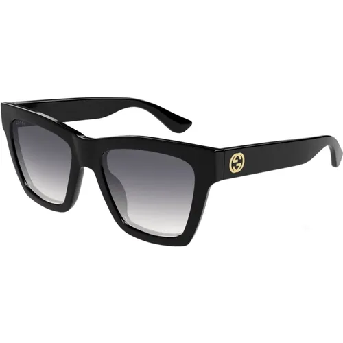 Grey Shaded Sunglasses , female, Sizes: 54 MM - Gucci - Modalova