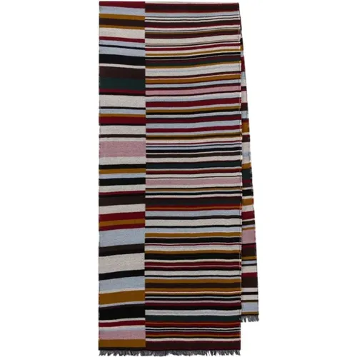 Winter Scarves, unisex, , Size: ONE SIZE Luxury 'Signature Stripe' Wool Scarf - Paul Smith - Modalova