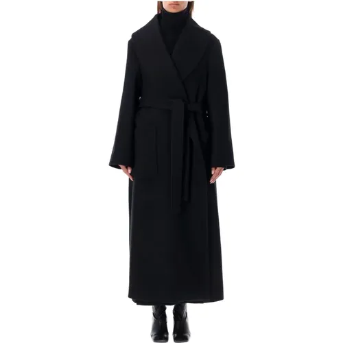 Wool Shawl Collar Wrap Coat , female, Sizes: S - Róhe - Modalova