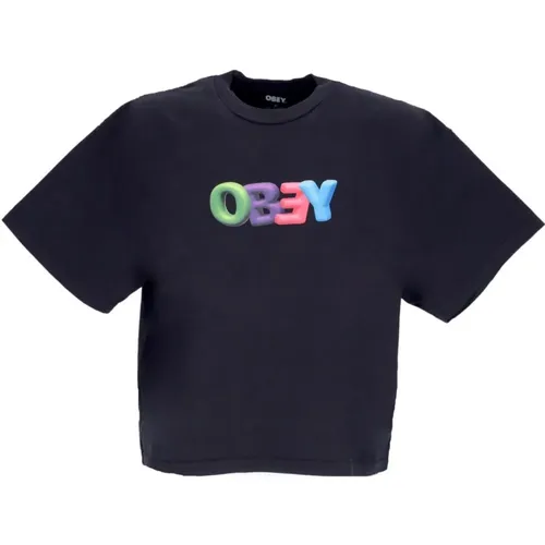 T-Shirts , Damen, Größe: S - Obey - Modalova