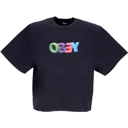 T-Shirts , Damen, Größe: XS - Obey - Modalova