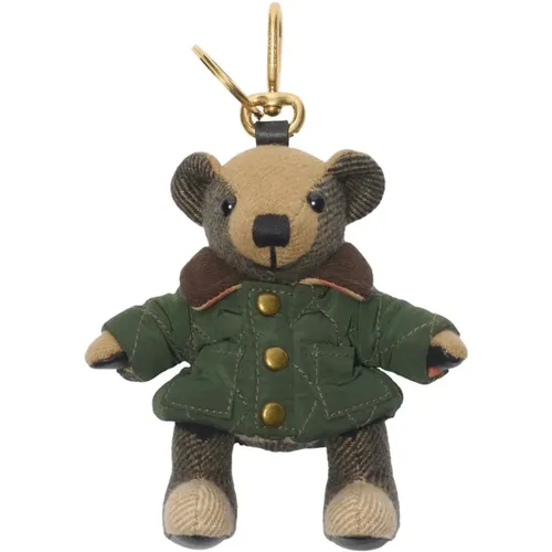 Keyrings, female, , Size: ONE SIZE Thomas Bear Charm - Burberry - Modalova