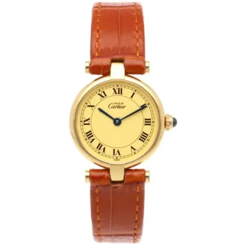 Pre-owned Leather watches , female, Sizes: ONE SIZE - Cartier Vintage - Modalova