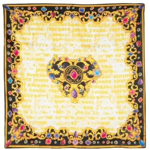 Baroque Print Silk Scarf , female, Sizes: ONE SIZE - Versace - Modalova