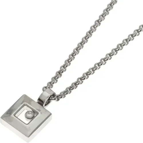 Pre-owned Jewellery, female, , Size: ONE SIZE Pre-owned White Gold necklaces - Chopard Pre-owned - Modalova