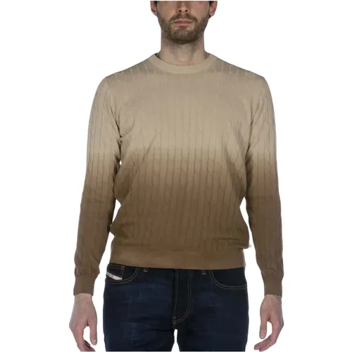 Brauner Pullover , Herren, Größe: XL - At.P.Co - Modalova