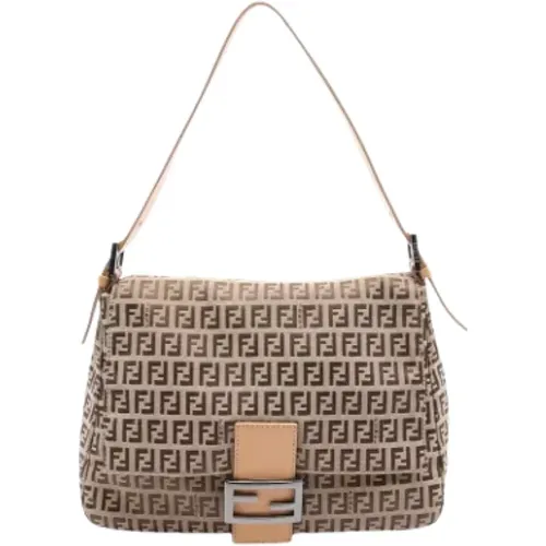 Pre-owned Shoulder Bags, female, , Size: ONE SIZE Pre-owned Canvas fendi-bags - Fendi Vintage - Modalova